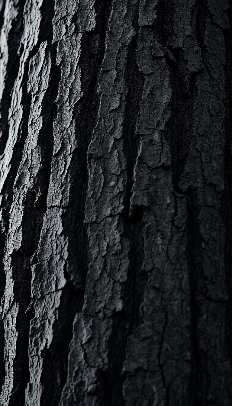Silky Tree Bark Texture Macro Photorealistic Wallpaper