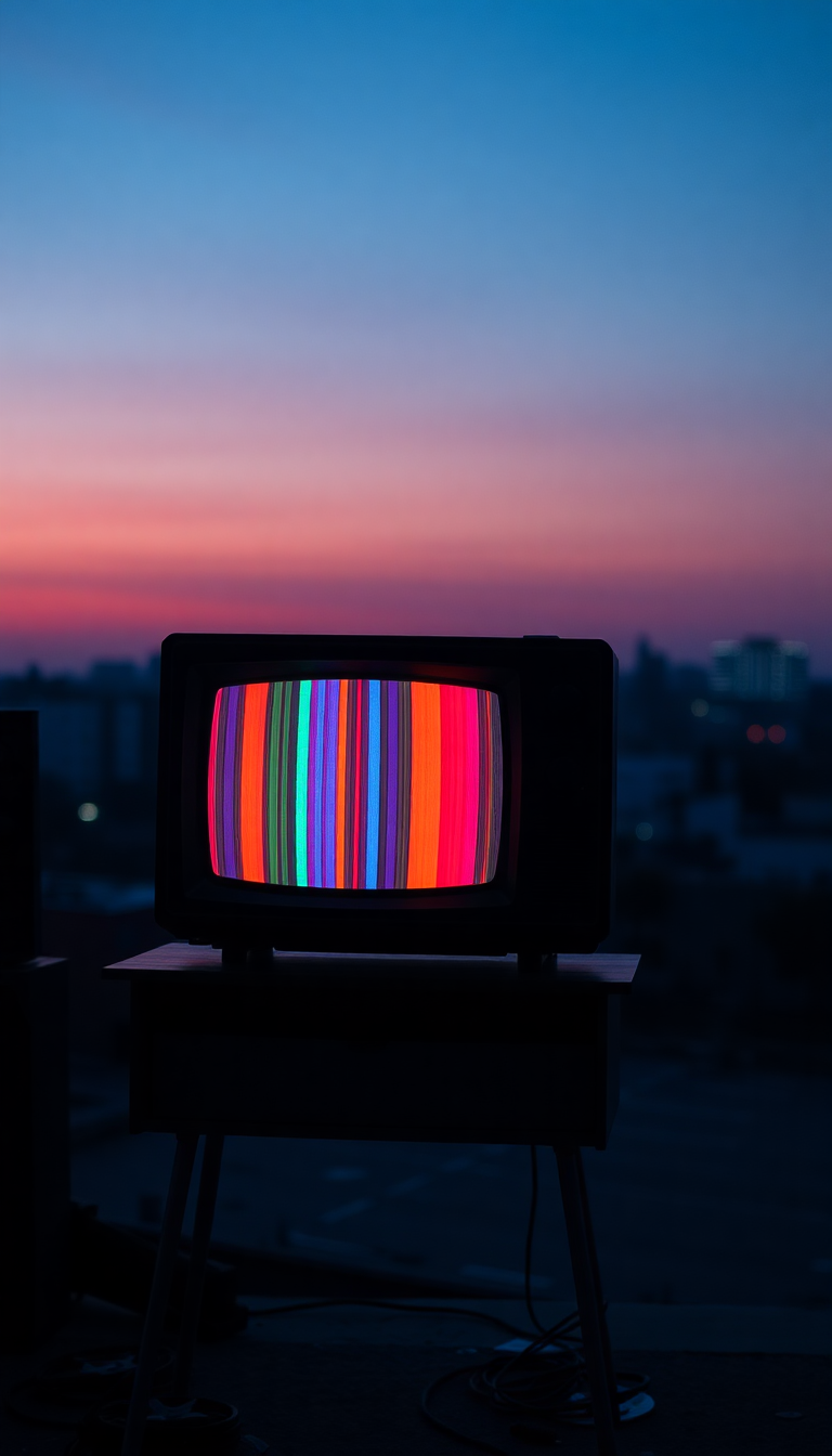 Wild Vintage Television Static Colorful Digital art Wallpaper