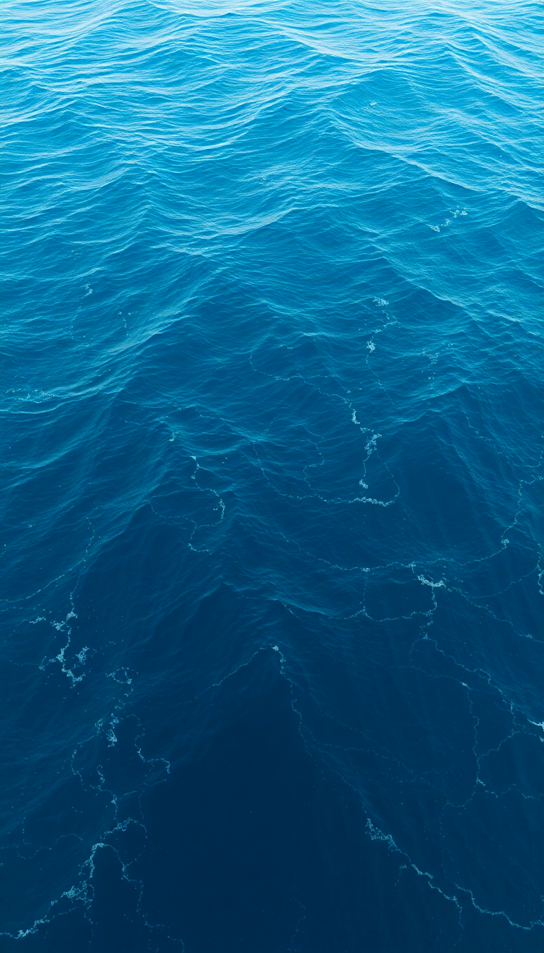 Epic Ocean Waves Aerial View Photorealistic Wallpaper