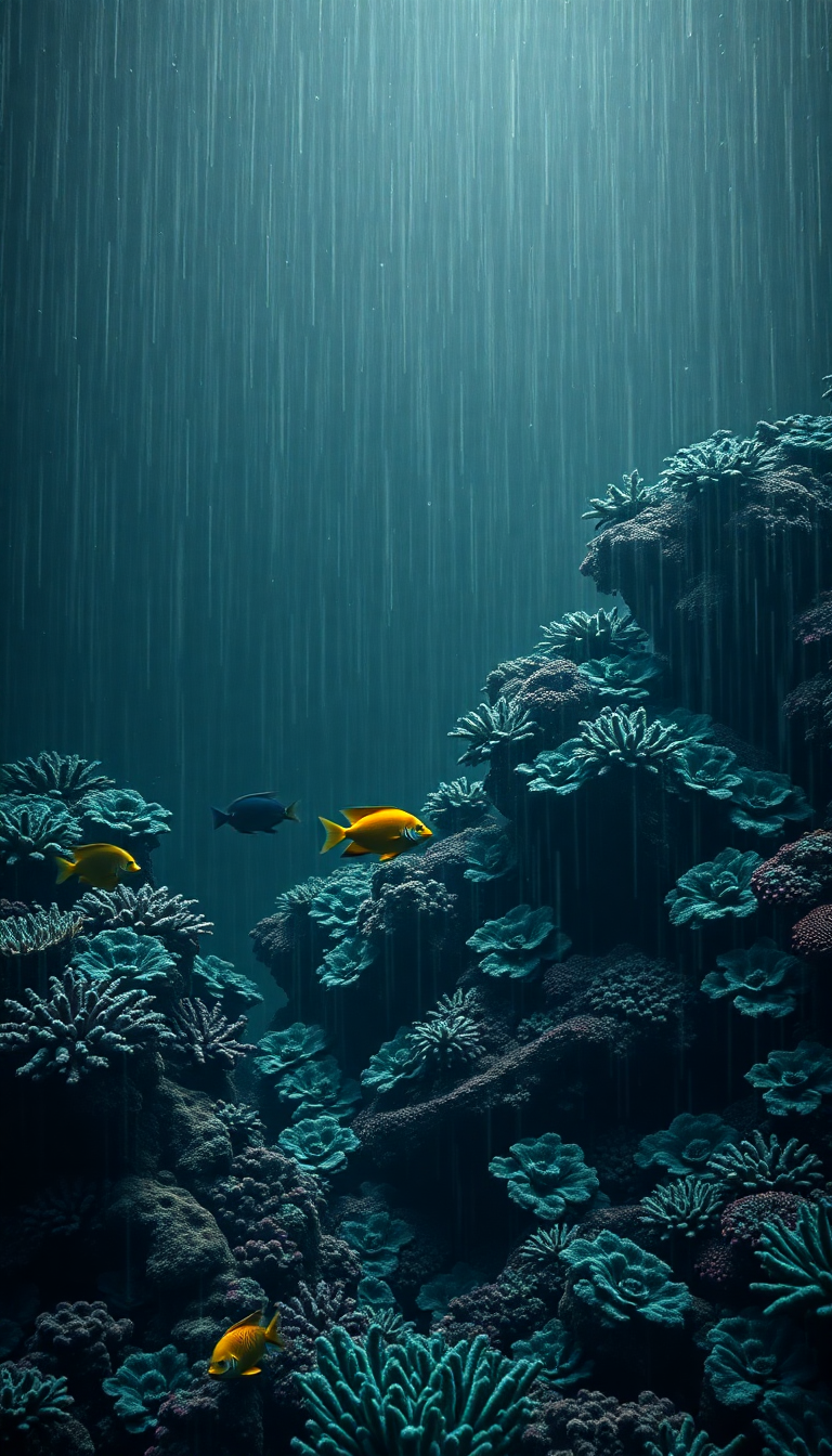 Soft Coral Reef Vibrant Fish Photorealistic Wallpaper