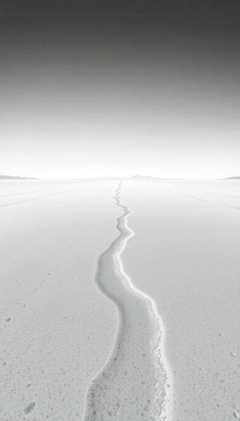 Cool Salt Flats Mirror Reflection Photorealistic Wallpaper