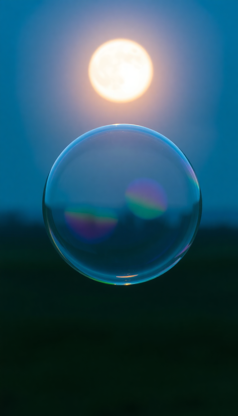 Premium Soap Bubble Macro Rainbow Aesthetic Wallpaper