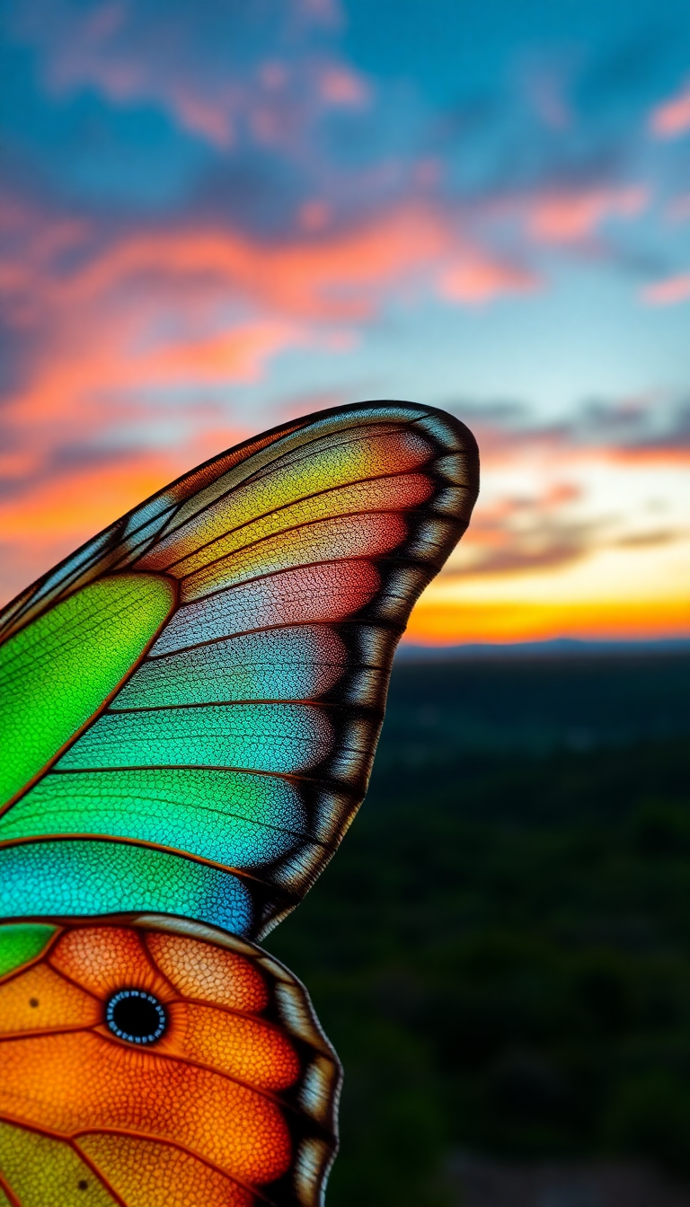 Fierce Butterfly Wing Macro Scales Photorealistic Wallpaper