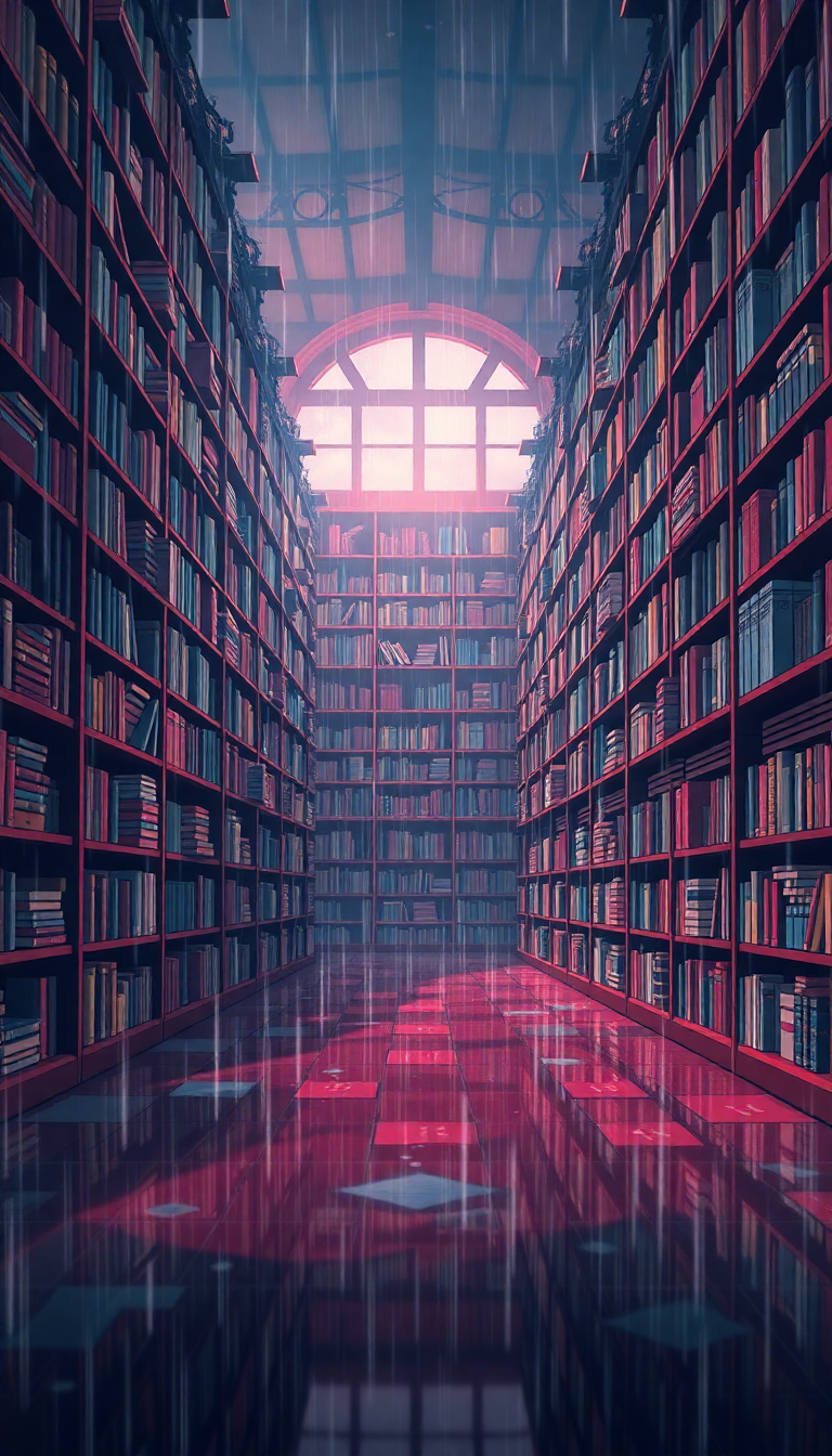 Primal Magical Library Infinite Bookshelves Anime Wallpaper