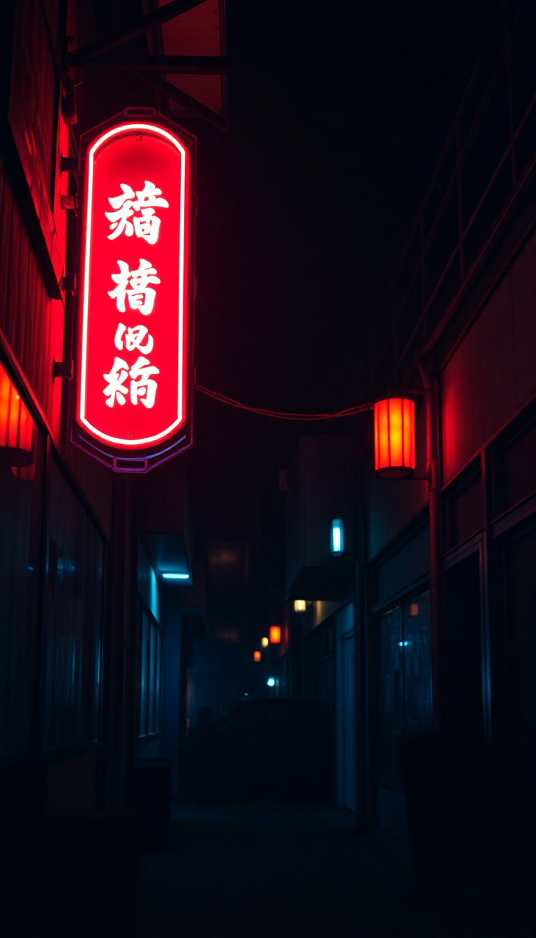 Raw Neon Sign Flickering Dark Aesthetic Wallpaper