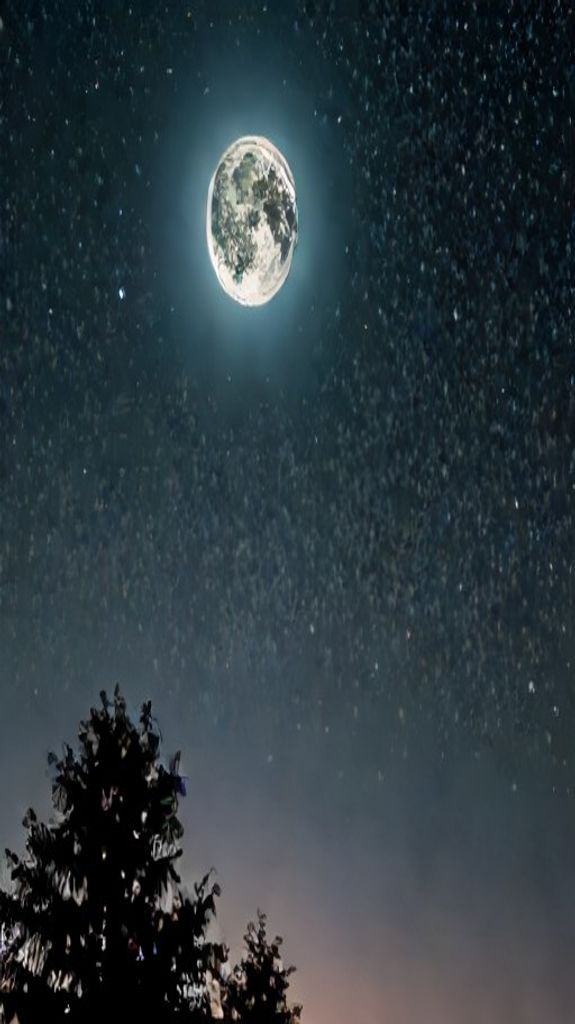 Gorgeous Comet Tail Streaming Across Photorealistic Wallpaper