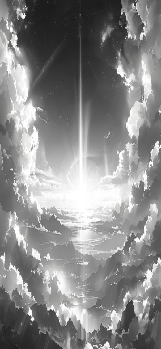 Wild Cloud Sea Above Mountains Anime Wallpaper