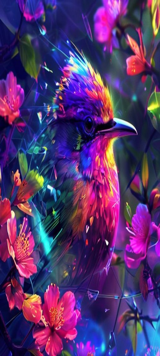 Dusky Shattered Glass Prism Light Digital art Wallpaper