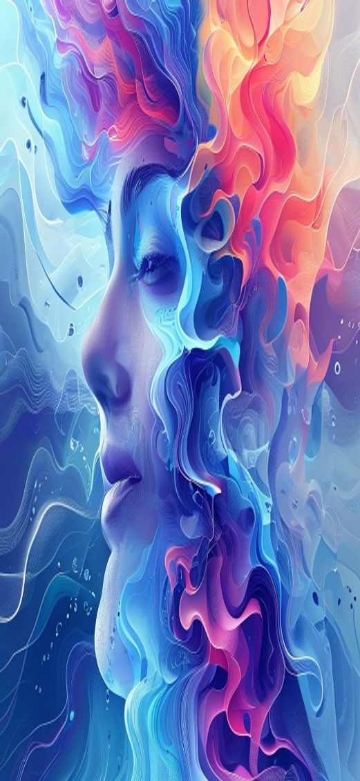Raw Sound Waves Visualized Colorful Digital art Wallpaper