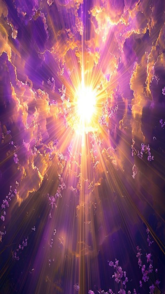 Sun Rays Through Storm Clouds Aesthetic Wallpaper