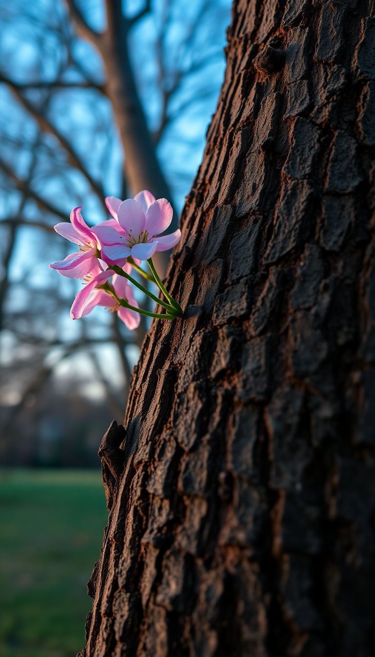 Exquisite Tree Bark Texture Macro Photorealistic Wallpaper