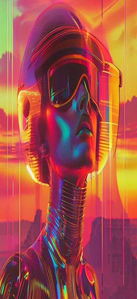 Dramatic Retrofuturism 60s Vision Future Digital art Wallpaper