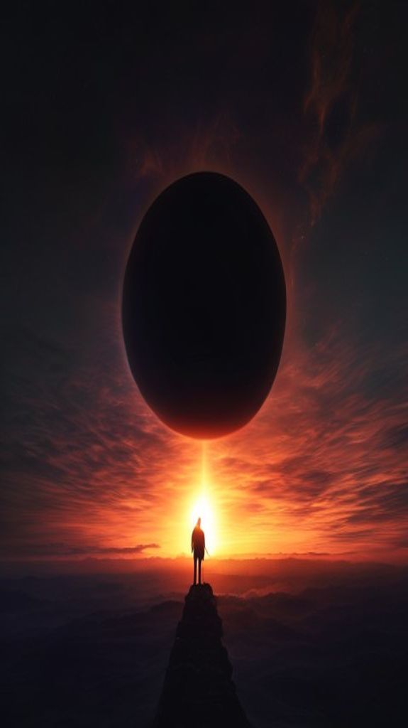 Stunning Eclipse Moment Totality Corona Photorealistic Wallpaper