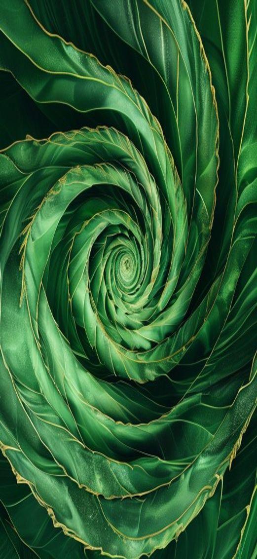 Sleek Fibonacci Spiral Golden Ratio Minimalist Wallpaper