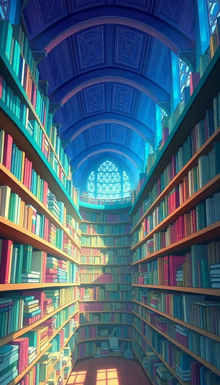 Smooth Magical Library Infinite Bookshelves Anime Wallpaper