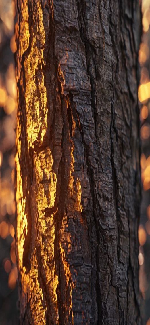 Noble Tree Bark Texture Macro Photorealistic Wallpaper