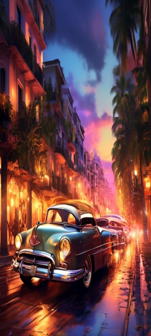 Old Euphoric Tilt Havana Shift Photorealistic Wallpaper