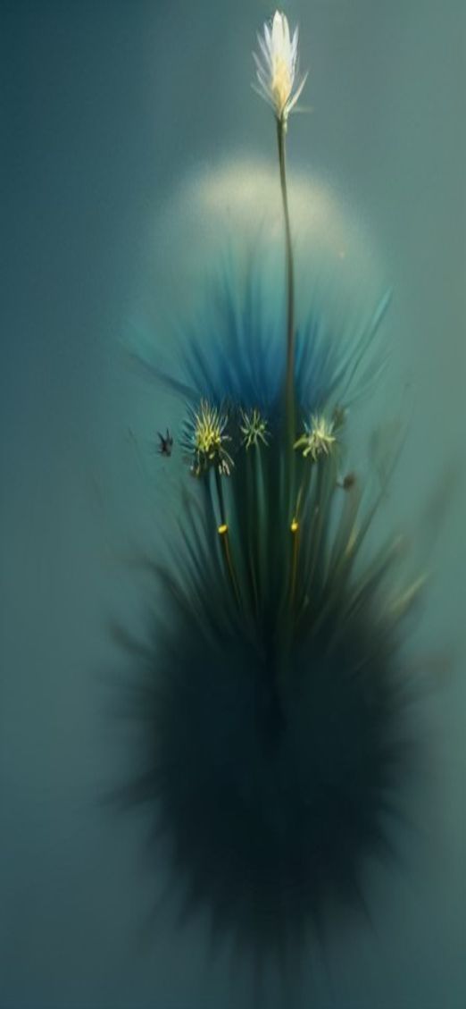 Dandelion Seeds Floating Golden Sunlight Abstract Wallpaper